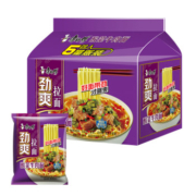 京喜APP、需抢券、概率券：康师傅 劲爽老坛酸菜牛肉方便面 5袋