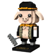 哲高 积木拼装 国潮风 微颗粒拼插玩具 猪八戒-226PCS