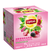 京东特价app：立顿（Lipton）花果茶包10包盒装 莓瑰荔枝风味红茶