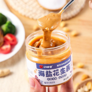 京东特价APP：口味全 颗粒海盐花生酱180g*2瓶装