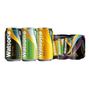 京东plus会员：屈臣氏（Watsons）苏打汽水 原味4罐+香草味+汤力味 330ml*6罐*4件