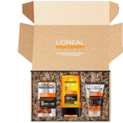 L'Oreal 欧莱雅 男士劲能醒肤套装（沐浴露300ml+面霜50ml+洁面100ml） 到手约￥85.22