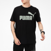 PUMA彪马 男女 短袖 大logo纯色 经典T恤 847182-01