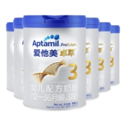 PLUS会员：Aptamil 爱他美 卓萃3段幼儿配方奶粉 900g*6罐