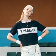 TEENIE WEENIE 女士小熊撞色Polo衫 TTHA212615A59