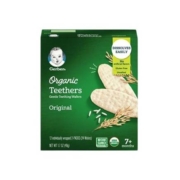 嘉宝Gerber有机磨牙米饼原味三段7个月以上48g*5件