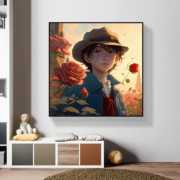 左伦画艺 玫瑰少年数字油画diy填色画 多款可选