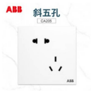 ABB CA205致典系列 斜五孔插座 10件