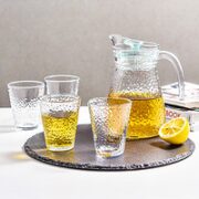 LOVWISH 乐唯诗 锤纹玻璃冷水壶 锤纹壶*1+锤纹杯*6