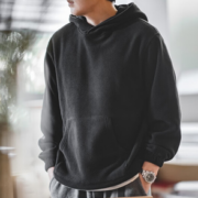 蓄热保暖不臃肿！MADEN 马登 男士摇粒绒连帽卫衣 TW2207002