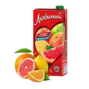 临期低价，俄罗斯进口 优素 喜爱 果缤纷复合果汁 多口味 950mL*2瓶