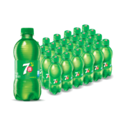 限地区、需抢券、京东特价版app：七喜7up 柠檬味 汽水碳酸饮料 300ml*24瓶 *2件