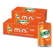 MIRINARA 美年达 可乐 Mirinda 橙味 汽水碳酸饮料 迷你罐 200ml*20听 整箱装 百事出品*2件