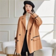 1日10点、限尺码：LOUIS YAO 白鹿语 女士西装领双面呢外套 BX21071