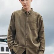Baleno 班尼路 男士长袖衬衫 88034023 绿色 S