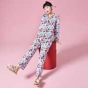 BANDGEWOO 阪织屋 迪士尼系列 女士开衫套装家居服 984285110