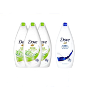 京喜APP、概率券:Dove多芬沐浴露760g 清新水透黄瓜190克*3瓶 +深层营润190克*1瓶