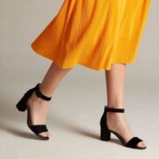 Clarks 其乐 deva MAE女士真皮一字带凉鞋