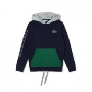 限尺码：LACOSTE 拉科斯特 男士连帽卫衣 SH6787GY3