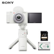 PLUS会员、学生专享：SONY 索尼 ZV-1F Vlog相机 手柄电池存储卡套装