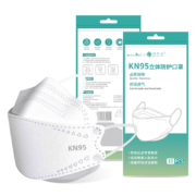 纸约 KN95防护口罩一次性独立包装 30只柳叶单片装KN95白色