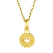 需抢券、8日0点：LUKFOOK JEWELLERY 六福珠宝 B01TBGP0014 铜钱足金吊坠 0.68g