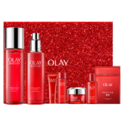 OLAY 玉兰油 大红瓶水乳套装（乳液100ml+爽肤水精华150ml+赠 大红水50ml）*2件