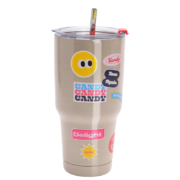 lattliv 吸管两用杯850ml 不锈钢原色
