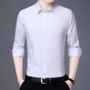 罗蒙 男士长袖衬衫 商务衬衣