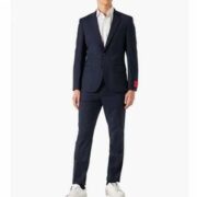 HUGO Hugo Boss 雨果·博斯 男士74%初剪羊毛混纺修身西装2件套 50485862  直邮含税到手￥1586.49