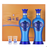 88VIP：洋河 海之蓝 42度 浓香型白酒 480ml*2瓶