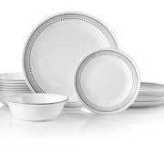 史低！Corelle 康宁餐具 神秘灰色 18件套餐具套装