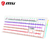 微星（MSI）GK50Z 机械键盘 红轴 RGB光效 有线 游戏电竞办公键盘