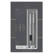 Parker 派克 Jotter乔特系列 银杆银夹 钢笔+圆珠笔 M尖 礼盒套装