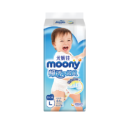 plus会员，概率券：尤妮佳（MOONY）畅透微风 纸尿裤拉拉裤婴儿尿不湿腰贴型小内裤柔软透气男女通用 （拉拉裤）L44片*6件