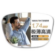 PLUS会员：winsee 万新 1.60 MR-8超薄防蓝光镜片*2片+超轻钛架多款可选