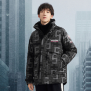 限尺码：波司登 男式 时尚工装鹅绒羽绒服