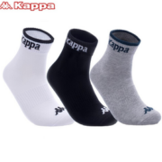 弹性十足！Kappa 卡帕 经典运动休闲袜 KP8W14  3双