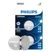 PHILIPS 飞利浦 CR2032 纽扣电池3V 2粒