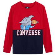 CONVERSE 匡威 儿童卡通鲨鱼圆领卫衣