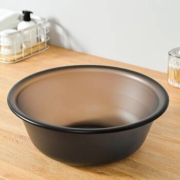 清野の木 塑料洗脸盆大号 透黑 39cm *3件