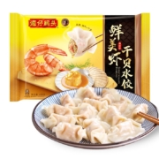 湾仔码头 鲜美虾干贝水饺 400g*5件