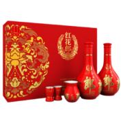 PLUS会员：LANGJIU 郎酒 红花郎10 53度 酱香型白酒 500ml 双瓶礼盒装