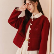 28日10点、限尺码：CHIU·SHUI 秋水伊人 女士小香风羊毛外套 621410D077792