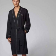 亚马逊销冠！BOSS Hugo Boss 雨果·博斯 Kimono 男士棉质平纹针织睡袍50229070