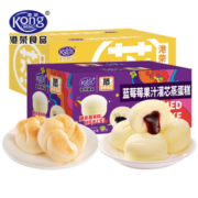 京东特价APP：港荣 蒸蛋糕蓝莓味480g+蒸面包奶黄味460g