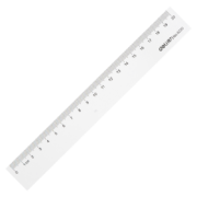 deli 得力 20cm办公学生直尺 测量绘图尺子 办公用品 学生文具 6220