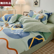 PLUS会员：無印良品 磨毛四件套 1.5/1.8米床通用款