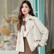 CHIU·SHUI 秋水伊人 女士短款外套 622307B118043030