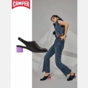 西班牙百年鞋匠！Camper 看步 TWINS 女士小众设计牛皮撞色粗跟单鞋 K200833